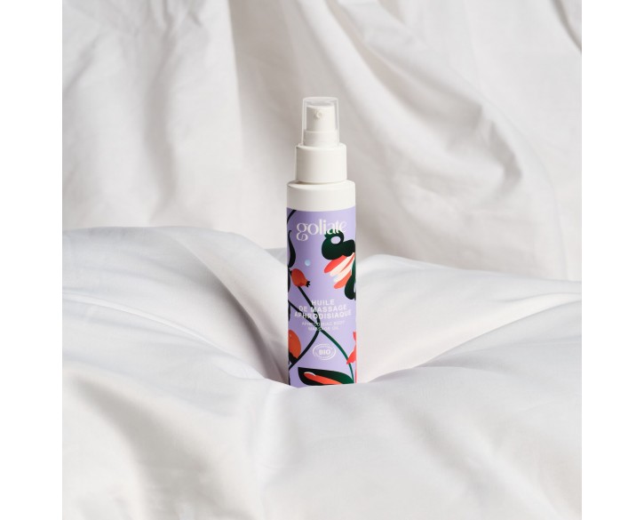 Масажна олія Goliate Huile De Massage Aphrodisiaque 100 мл, органічна, зігрівальний ефект