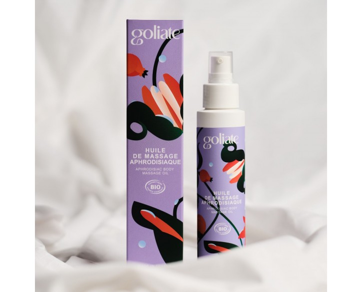 Масажна олія Goliate Huile De Massage Aphrodisiaque 100 мл, органічна, зігрівальний ефект