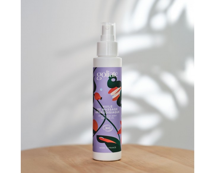 Масажна олія Goliate Huile De Massage Aphrodisiaque 100 мл, органічна, зігрівальний ефект