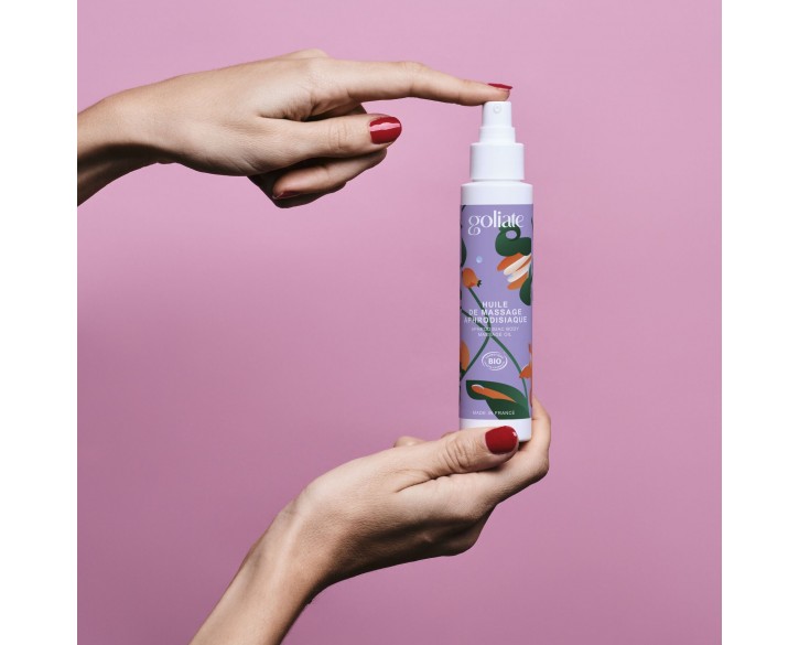 Масажна олія Goliate Huile De Massage Aphrodisiaque 100 мл, органічна, зігрівальний ефект