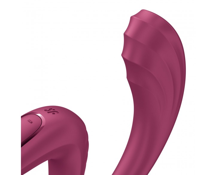 Вагінально-кліторальний вібратор Satisfyer G for Goddess 3 Wine Red, 2 мотори