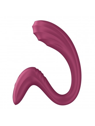 Вагінально-кліторальний вібратор Satisfyer G for Goddess 3 Wine Red, 2 мотори
