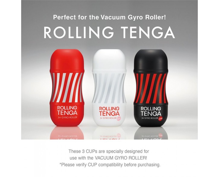 Автоматичний мастурбатор Tenga VACUUM GYRO ROLLER SET, ротація та вакуум, сумісний з Tenga Cup