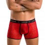 Чоловічі прозорі боксери Passion 046 Short Parker L/XL Red, сітка, під леопард