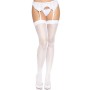 Панчохи-сітка зі швом ззаду Leg Avenue Butterfly back seam thigh highs One size White