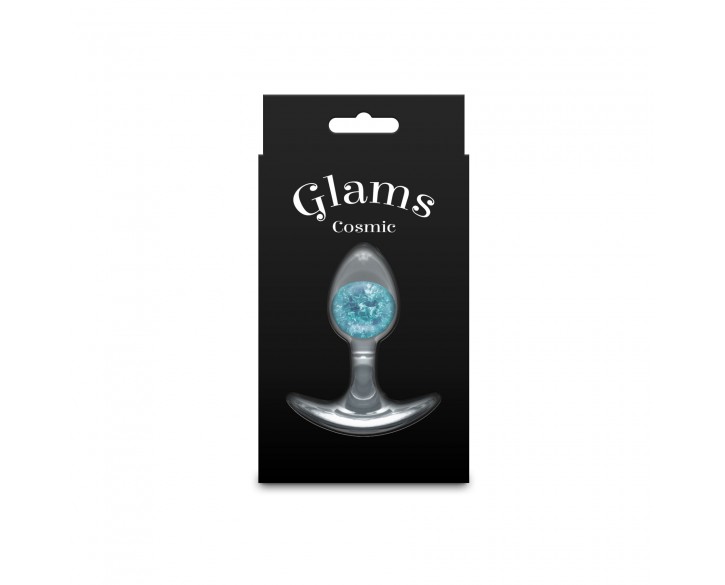 Анальна пробка NS Novelties Cosmic Glams - Small - Blue