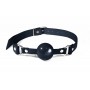 Кляп силіконовий Feral Feelings Silicon Ball Gag Black/Black, чорний ремінець, чорна кулька