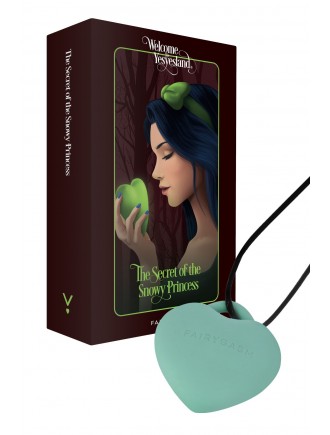 Мінівібратор «Сердечко» FairyGasm PleasureStone green, 9 режимів, на шнурку