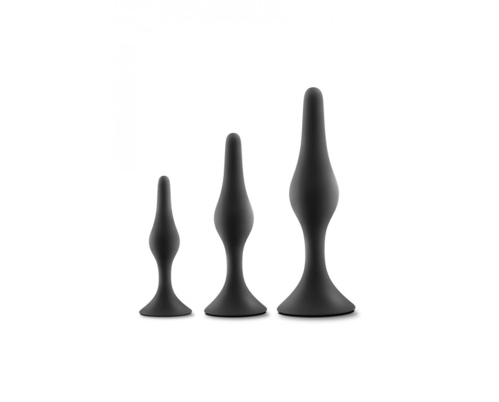 Набір анальних пробок Blush Luxe Beginner Plug Kit Black