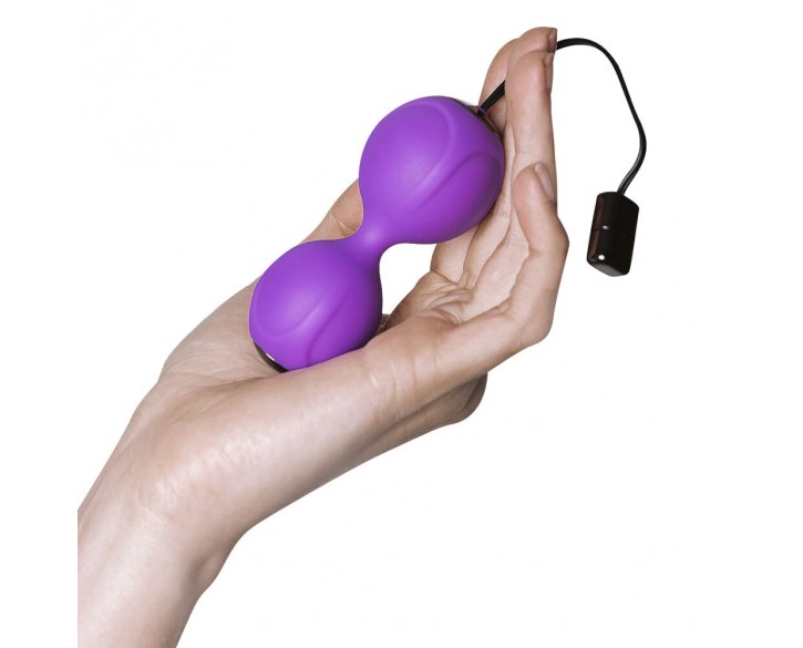 Вагінальні кульки з вібрацією Adrien Lastic Kegel Vibe Purple, діаметр 3,7 см