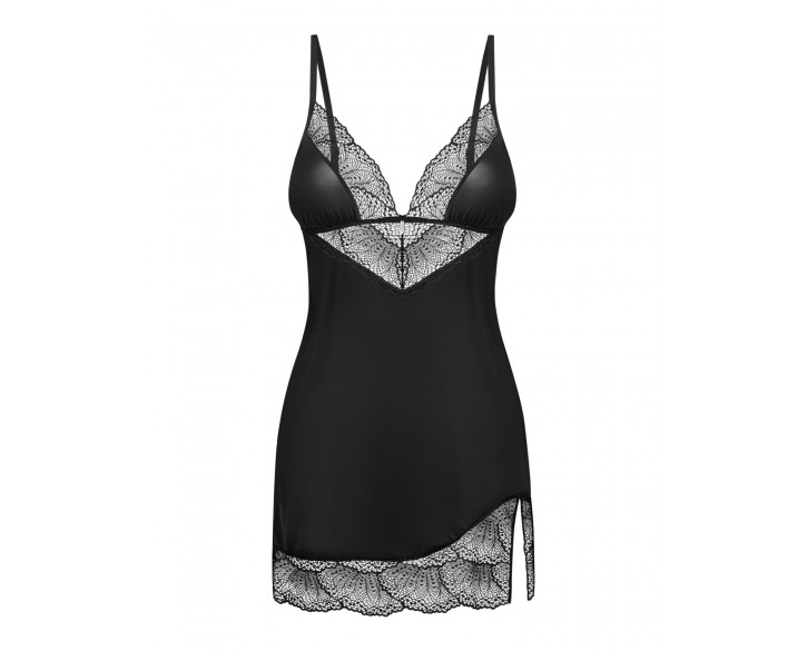 Пеньюар і трусики Obsessive Lobellis chemise & thong XS/S