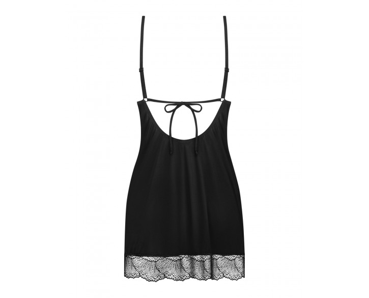 Пеньюар і трусики Obsessive Lobellis chemise & thong XS/S