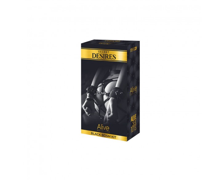 Набір аксесуарів БДСМ Alive Secret Desires Black Kit (8 pcs)