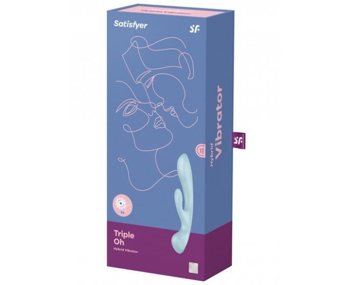 Вібратор-кролик Satisfyer Triple Oh Blue