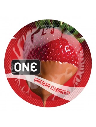 Презерватив ONE FlavorWaves 1 шт зі смаком Chocolate Strawberry