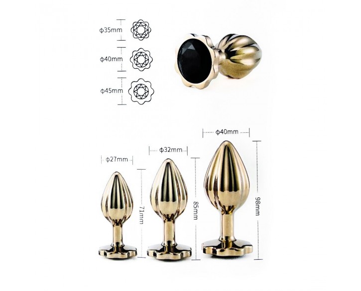 Набір анальних пробок LOCKINK YEAHWOW Nympho Butt Plug Set