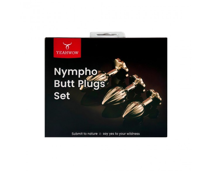 Набір анальних пробок LOCKINK YEAHWOW Nympho Butt Plug Set