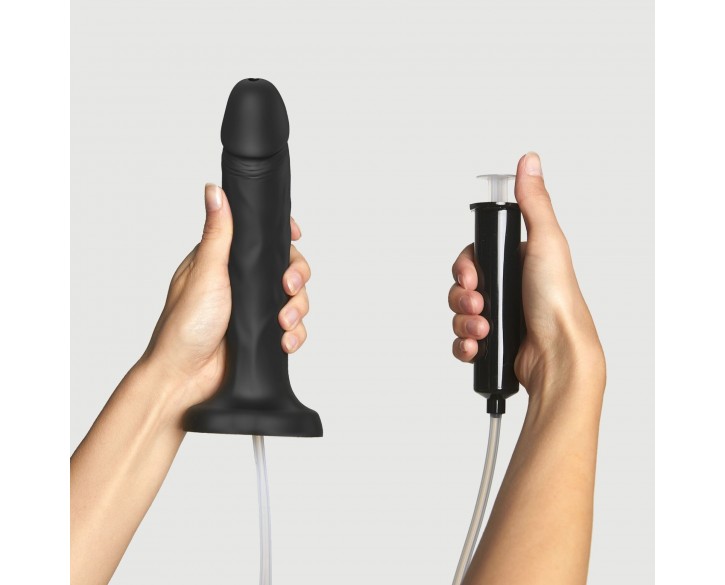 Фалоімітатор, що кінчає Strap-On-Me SQUIRTING CUM DILDO REALISTIC Black L