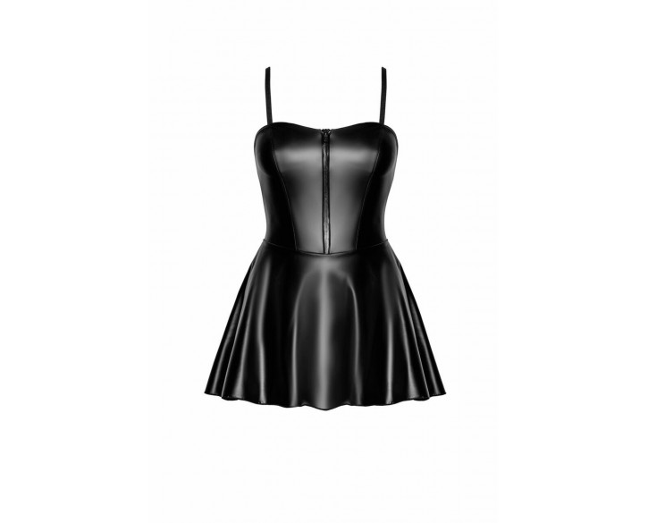 Сукня Noir Handmade F308 Dreamer wetlook corset mini dress with front zipper - S