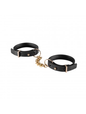 Наручники з екошкіри Bijoux Indiscrets Maze – Thin Handcuffs Black