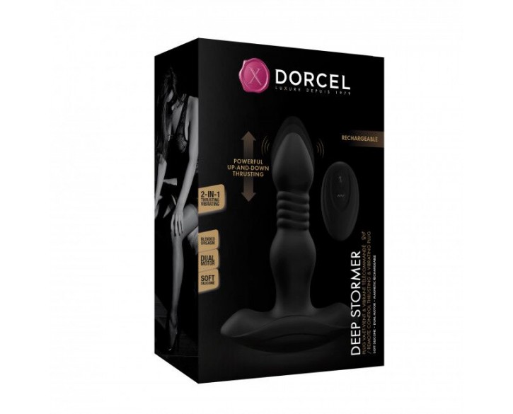 Анальна пробка з вібрацією та пульсацією Dorcel DEEP STORMER