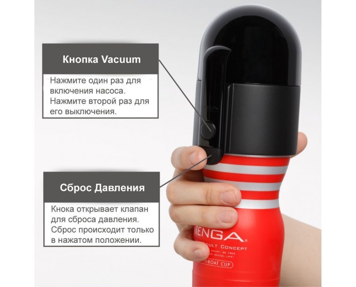 Вакуумна насадка Tenga Vacuum Controller, єдиний, що смокче (без мастурбатора)