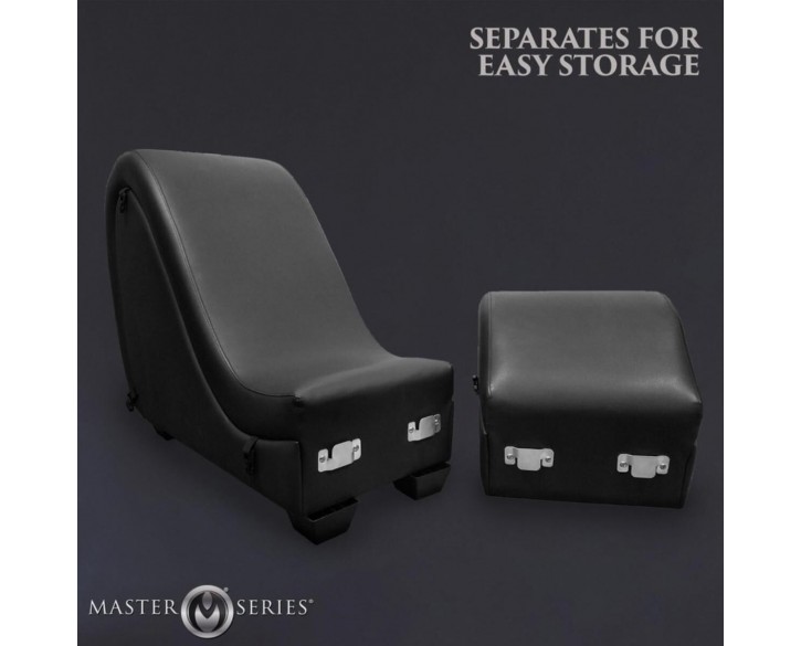 Секс-крісло з подушками Master Series Kinky Sex Lounge with Cushions - Black