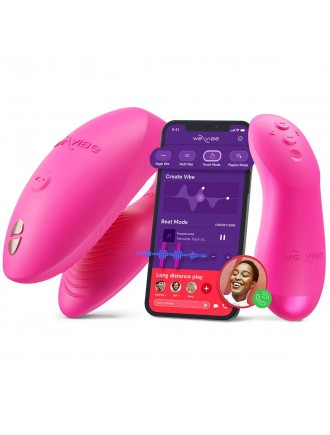Смарт-вібратор для пар We-Vibe Chorus Pro Electric Pink