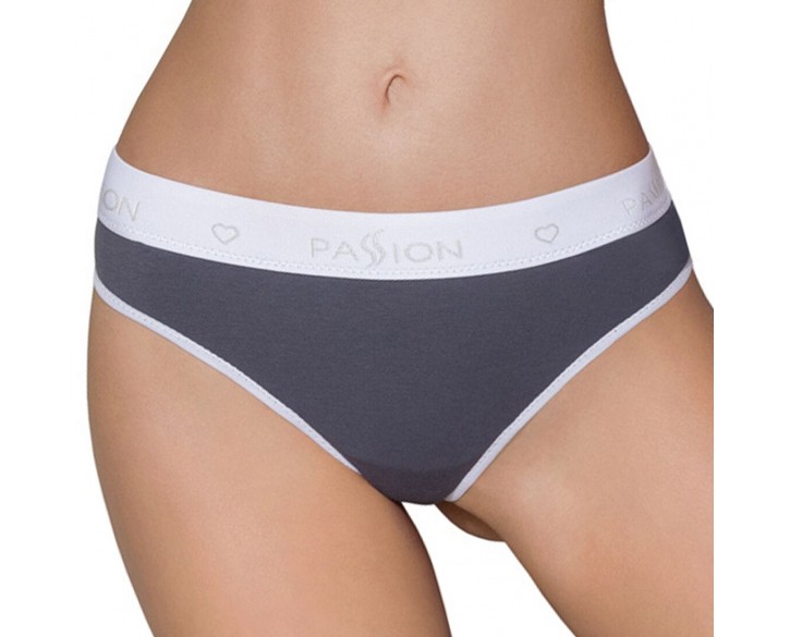 Спортивні трусики-стрінги Passion PS007 PANTIES dark grey, size L