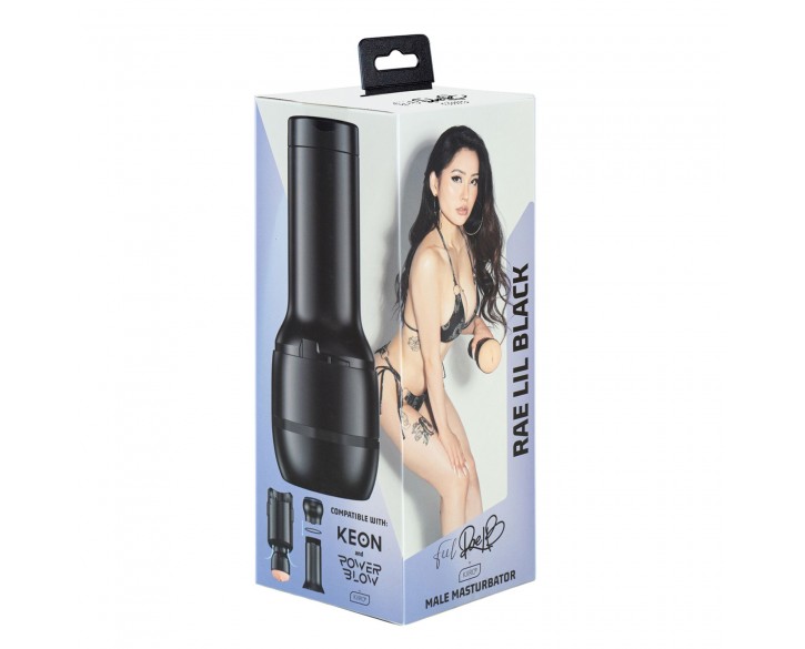 Мастурбатор Kiiroo Feel Rae Lil Black PBC сумісний з PowerBlow та Keon