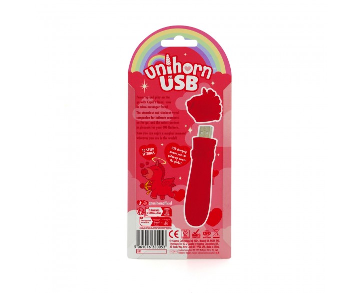 Вібратор-єдиноріжка Unihorn USB Bullet – Cupid's Beau, віброкуля, USB-зарядка, 10 режимів