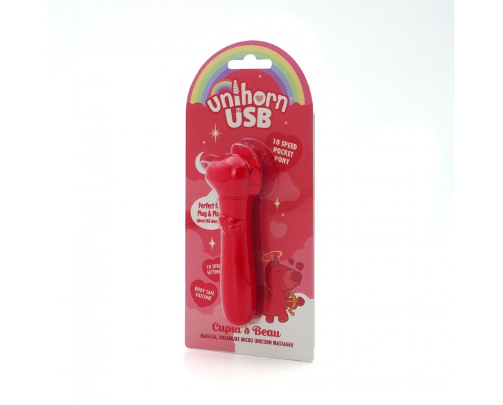 Вібратор-єдиноріжка Unihorn USB Bullet – Cupid's Beau, віброкуля, USB-зарядка, 10 режимів