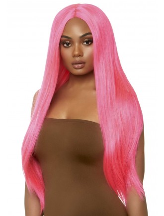 Перука Leg Avenue 33″ Long straight center part wig neon pink