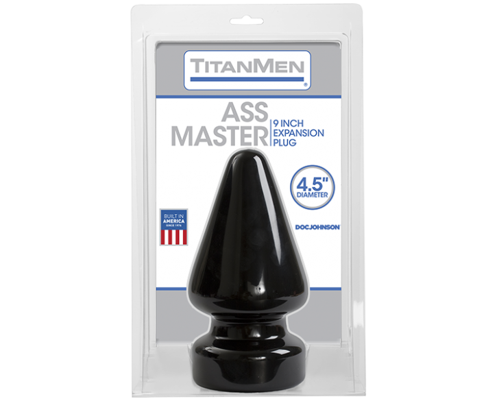 Пробка для фістінгу Doc Johnson Titanmen Tools - Butt Plug - 4.5 Inch Ass Master, діаметр 11,7 см