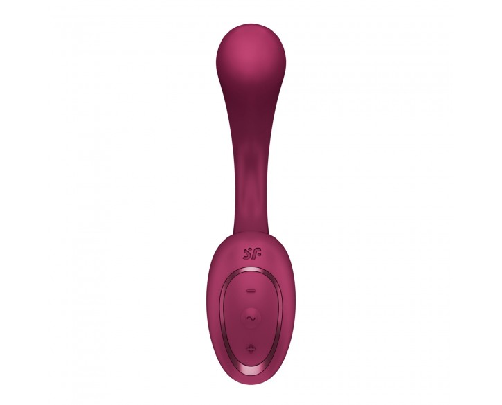 Вагінально-кліторальний вібратор Satisfyer G for Goddess 2 Wine Red, 2 мотори