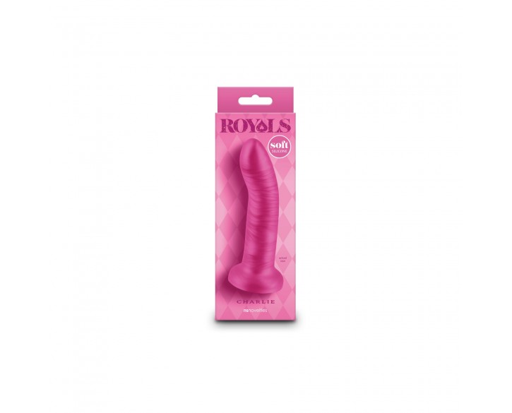 Дилдо NS Novelties Royals - 5" Charlie - Metallic Pink