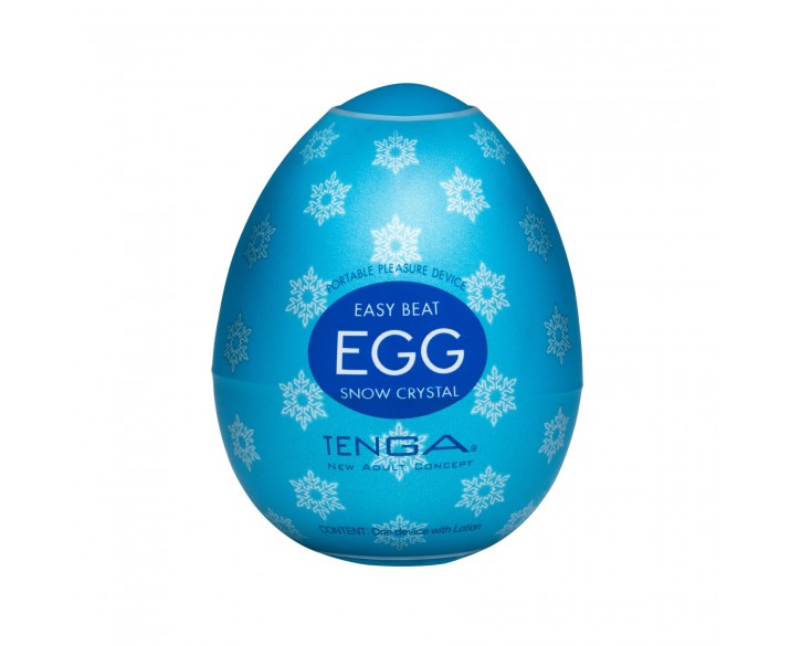 Мастурбатор-яйце Tenga Egg Snow Crystal з охолоджувальним лубрикантом