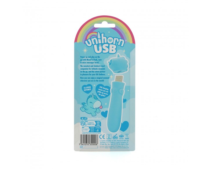 Вібратор-єдиноріжка Unihorn USB Bullet – Mount'n Peak, віброкуля, USB-зарядка, 10 режимів