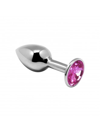 Металева анальна пробка з кристалом Alive Mini Metal Butt Plug Pink M