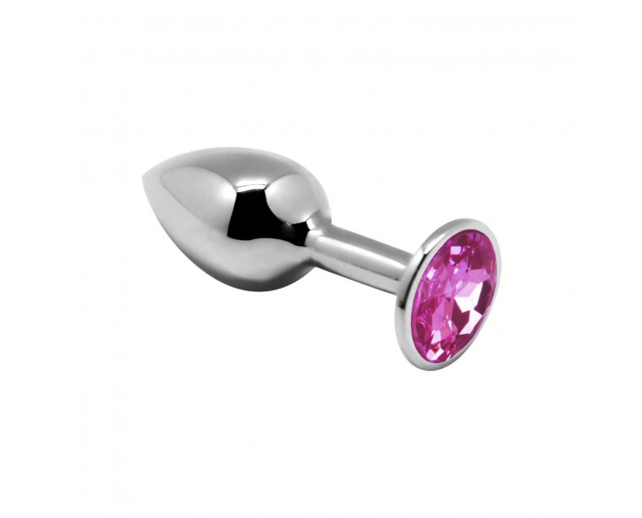 Металева анальна пробка з кристалом Alive Mini Metal Butt Plug Pink M