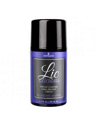 Гель для мінету Sensuva Lic-o-licious Blueberry Muffin (50 мл), оліїстий, без цукру