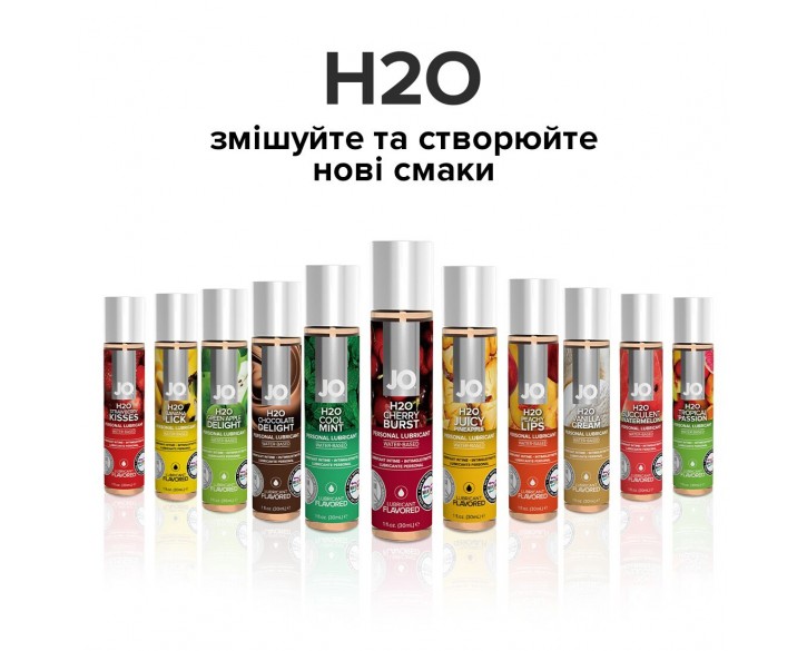 Змазка на водній основі System JO H2O — Cherry Burst (30 мл) без цукру, рослинний гліцерин