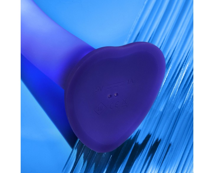 Дилдо, що світиться Strap-On-Me Glow-LED Dildo Purple - M