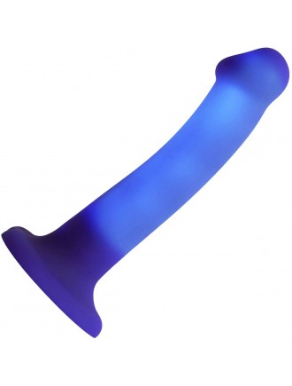 Дилдо, що світиться Strap-On-Me Glow-LED Dildo Purple - M