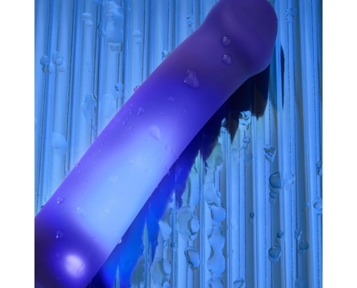Дилдо, що світиться Strap-On-Me Glow-LED Dildo Purple - M