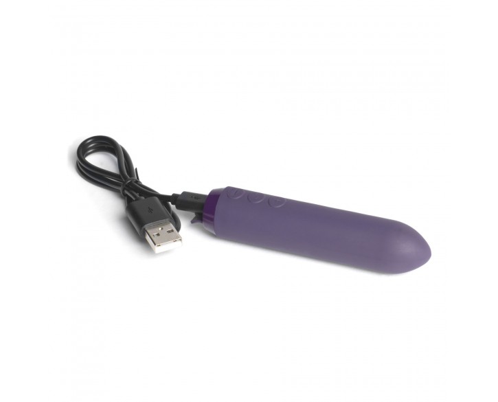 Мінівібратор Je Joue - Classic Bullet Vibrator Purple з глибокою вібрацією і фіксацією на палець