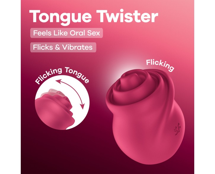 Вібростимулятор для клітора Satisfyer Tongue Twister з імітацією язичка