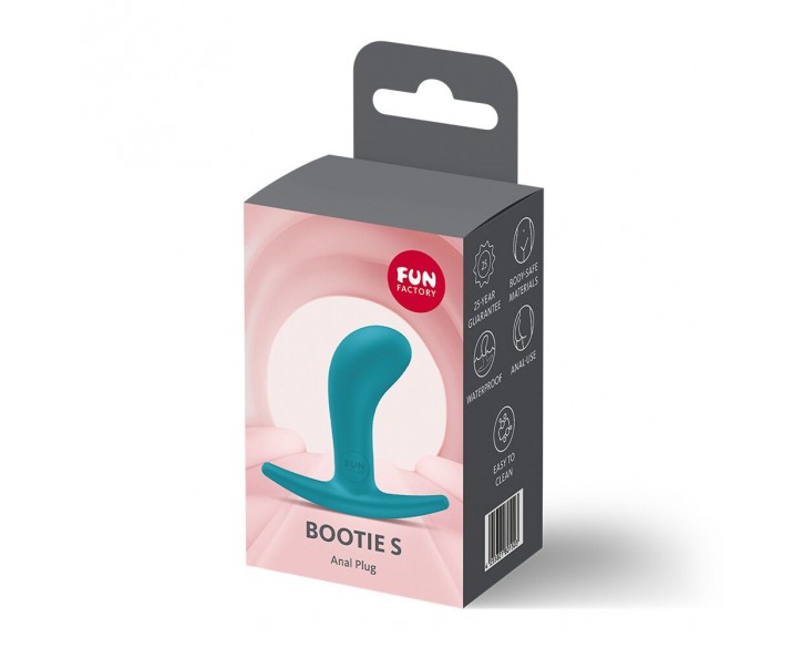 Анальна пробка Fun Factory BOOTIE S Aquamarine, діаметр 2,8 см, тонкий обмежувач