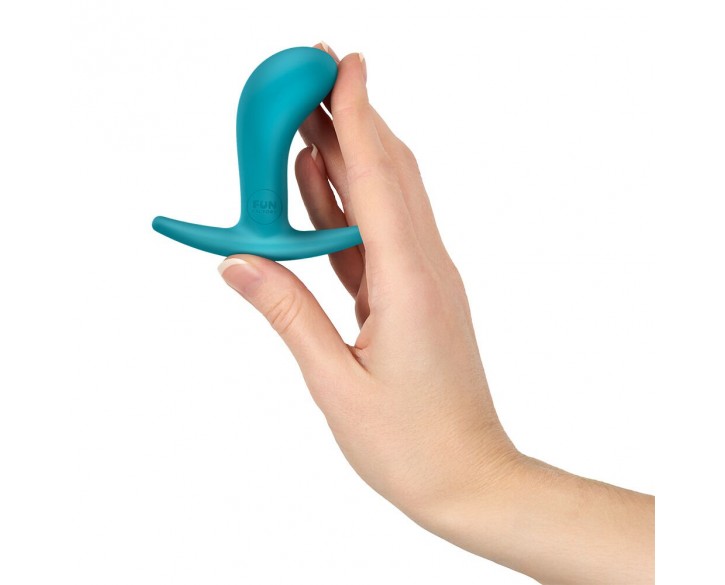 Анальна пробка Fun Factory BOOTIE S Aquamarine, діаметр 2,8 см, тонкий обмежувач