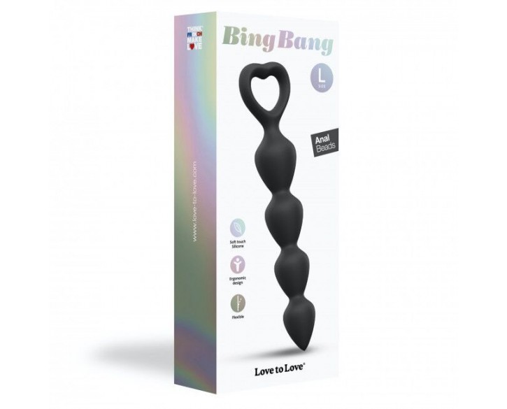 Анальний ланцюжок Love To Love BING BANG L - BLACK ONYX